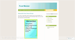 Desktop Screenshot of foodmeister.wordpress.com