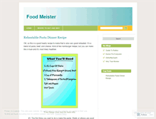 Tablet Screenshot of foodmeister.wordpress.com