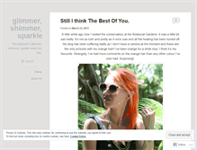 Tablet Screenshot of glimmershimmersparkle.wordpress.com
