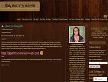 Tablet Screenshot of dailymommysurvival.wordpress.com