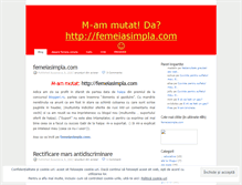 Tablet Screenshot of femeiasimpla.wordpress.com