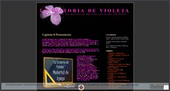 Desktop Screenshot of lahistoriadevioleta.wordpress.com