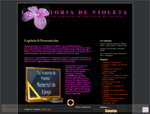 Tablet Screenshot of lahistoriadevioleta.wordpress.com