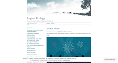 Desktop Screenshot of logicalecology.wordpress.com