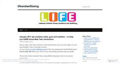 Desktop Screenshot of lifeandwellbeing.wordpress.com