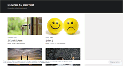 Desktop Screenshot of kultum.wordpress.com