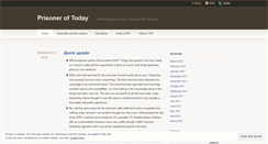 Desktop Screenshot of prisoneroftoday.wordpress.com