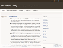 Tablet Screenshot of prisoneroftoday.wordpress.com