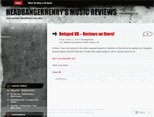 Tablet Screenshot of headbangerhenry.wordpress.com