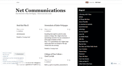 Desktop Screenshot of netcommunications.wordpress.com