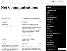 Tablet Screenshot of netcommunications.wordpress.com