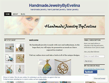 Tablet Screenshot of handmadejewelrybyevelina.wordpress.com