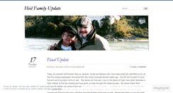 Desktop Screenshot of heilfamilyupdate.wordpress.com