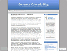 Tablet Screenshot of generouscoloradoblog.wordpress.com