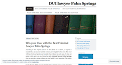 Desktop Screenshot of duilawyerpalmsprings.wordpress.com