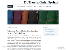 Tablet Screenshot of duilawyerpalmsprings.wordpress.com