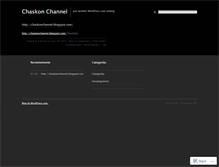 Tablet Screenshot of chaskonchannel.wordpress.com