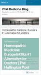 Mobile Screenshot of homeopathyblog.wordpress.com