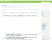 Tablet Screenshot of mobilemusings.wordpress.com