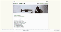 Desktop Screenshot of eldulcemurmurar.wordpress.com