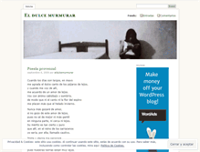 Tablet Screenshot of eldulcemurmurar.wordpress.com