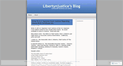 Desktop Screenshot of libertynjustice.wordpress.com