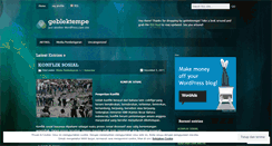 Desktop Screenshot of geblektempe.wordpress.com