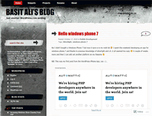 Tablet Screenshot of basitali.wordpress.com