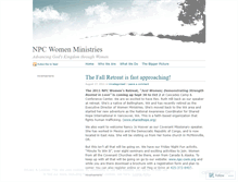 Tablet Screenshot of npcwm.wordpress.com