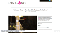 Desktop Screenshot of ladyblonde.wordpress.com
