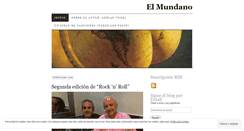 Desktop Screenshot of elmundano.wordpress.com