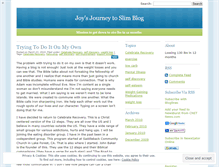 Tablet Screenshot of joysjourneytoslim.wordpress.com