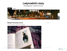 Tablet Screenshot of ladymadrid.wordpress.com