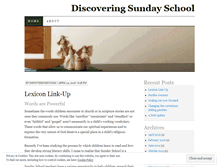 Tablet Screenshot of discoveringsundayschool.wordpress.com