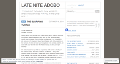 Desktop Screenshot of lateniteadobo.wordpress.com