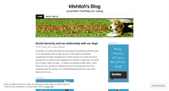 Desktop Screenshot of k9shiloh.wordpress.com