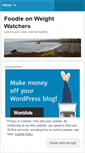 Mobile Screenshot of foodieonweightwatchers.wordpress.com