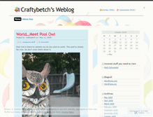 Tablet Screenshot of craftybetch.wordpress.com