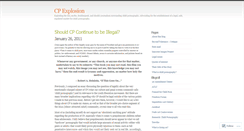 Desktop Screenshot of cpexplosion.wordpress.com