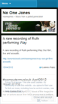 Mobile Screenshot of noonejones.wordpress.com