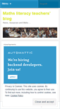 Mobile Screenshot of mathsliteracy.wordpress.com