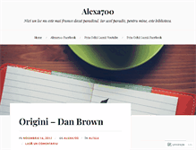 Tablet Screenshot of alexa700.wordpress.com