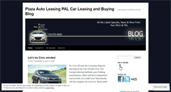 Desktop Screenshot of plazaautoleasing.wordpress.com