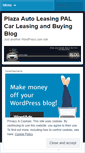 Mobile Screenshot of plazaautoleasing.wordpress.com