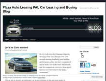 Tablet Screenshot of plazaautoleasing.wordpress.com