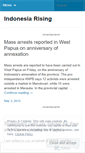 Mobile Screenshot of indonesiarising.wordpress.com