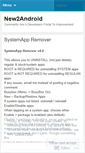 Mobile Screenshot of new2android.wordpress.com