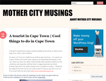 Tablet Screenshot of mothercitymusings.wordpress.com