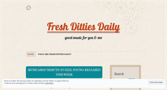 Desktop Screenshot of freshdittiesdaily.wordpress.com