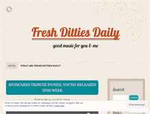 Tablet Screenshot of freshdittiesdaily.wordpress.com